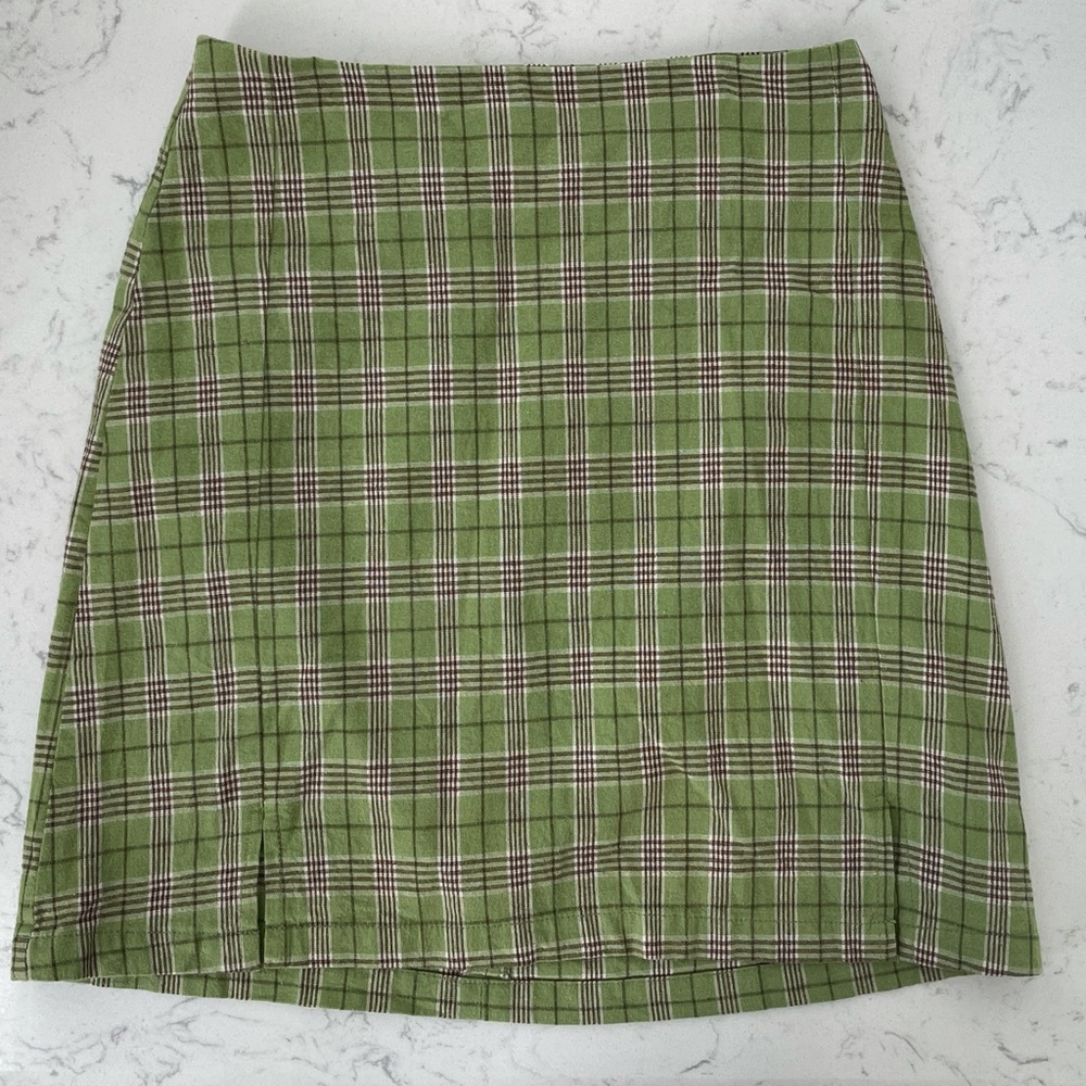 Brandy Melville Green Miniskirt